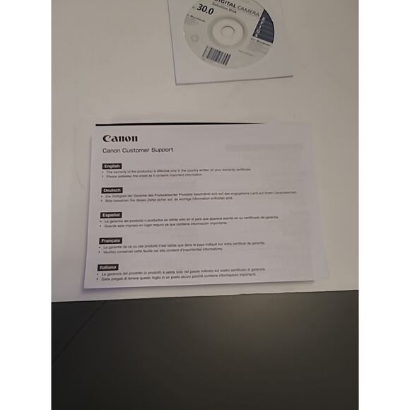 Canon Power Shot A560 Digital Camera Camera User Guides English Advanced Basic - Picture 8 of 9